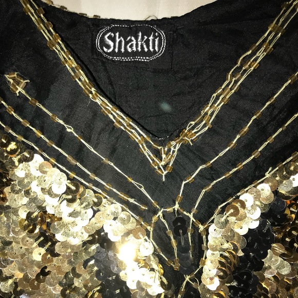 Vintage Sequin Butterfly Top by Shakti - Picture 4 of 6